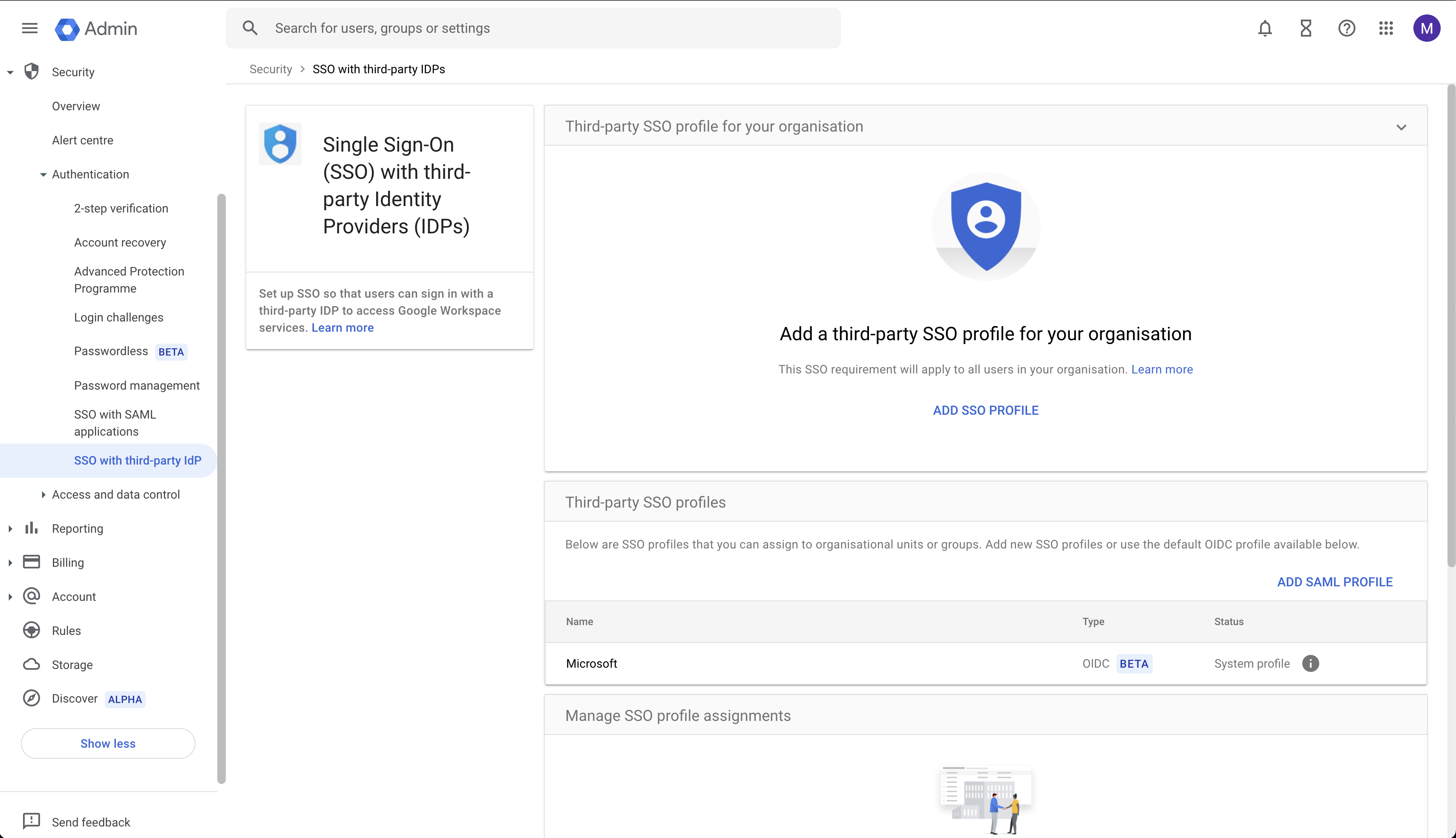 SSO with third-party IdP